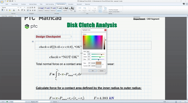 ptc mathcad